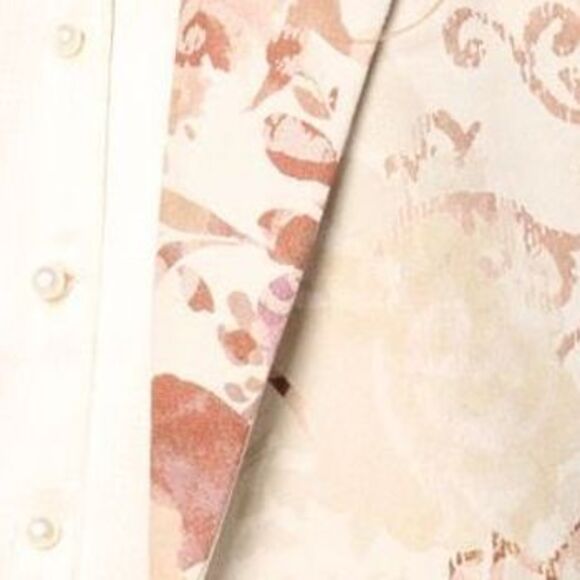 Susan Graver Women's Jacket Sz XL Printed Faux Suede Blazer Sandalwood A667490 - Picture 2 of 4